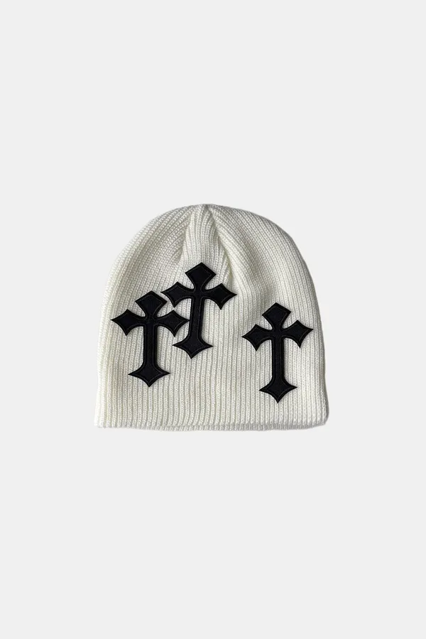 Bonnet Croix Streetwear – Incontournable Unisexe en Coton et Polyester