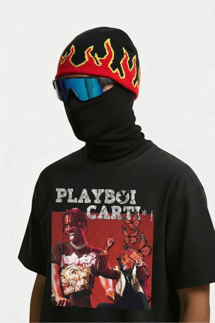 Bonnet Flamme Rouge Oversize - Accessoire Streetwear Hiver Unisexe - 2