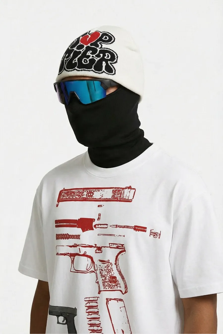 Bonnet Imprimé Y2K - Accessoire Mode Tendance Streetwear Vintage pour Homme et Femme - 2