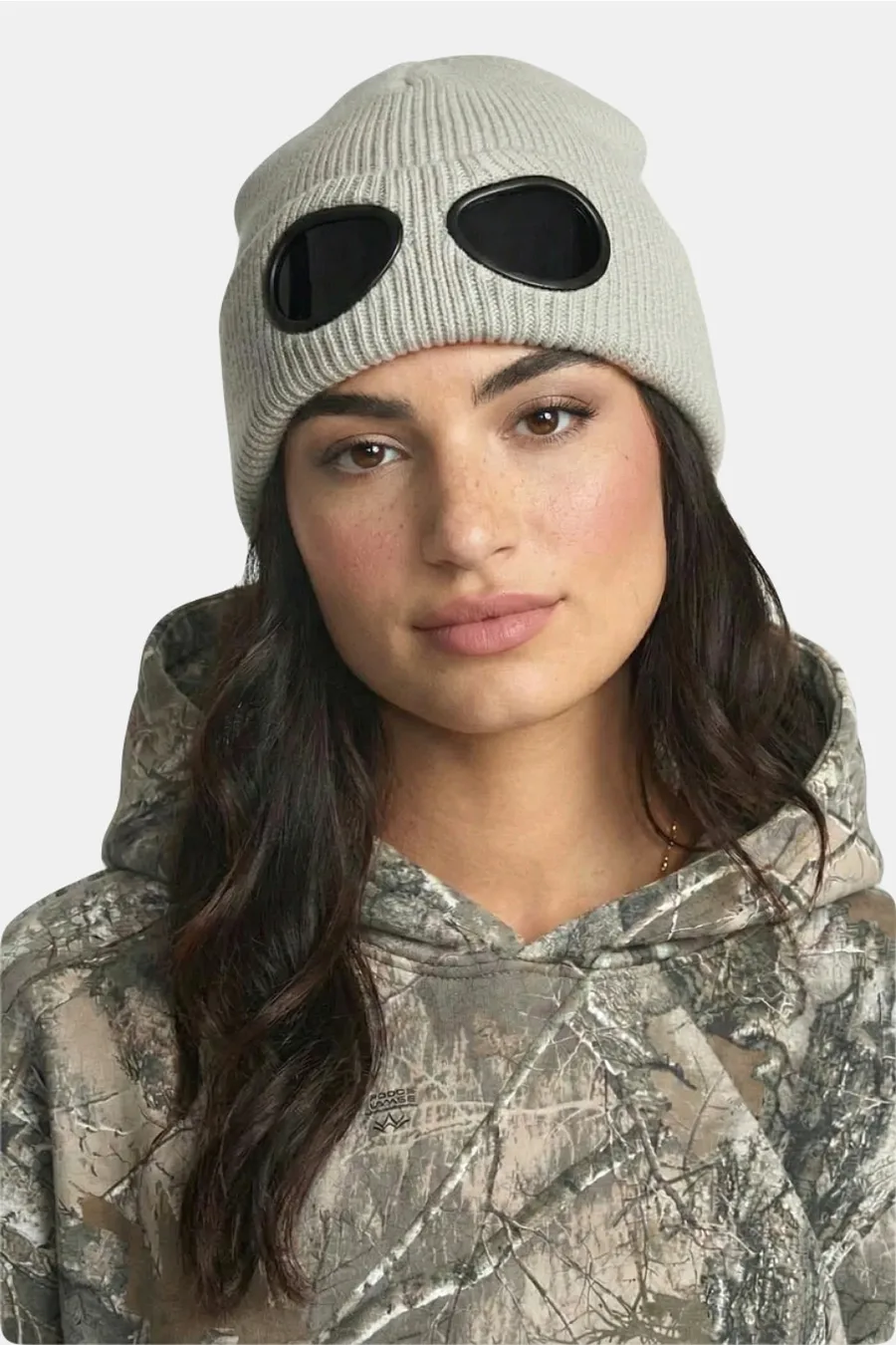 Réplique Bonnet Lunette Y2K – Retro-Futuriste UV400 – Noir Brillant / Rose Flash - 2