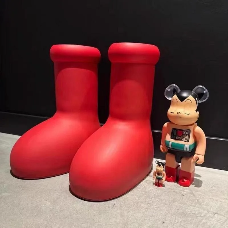 Botte Rouge Astroboy Femme - Design Futuriste & Éclat Céleste - 3