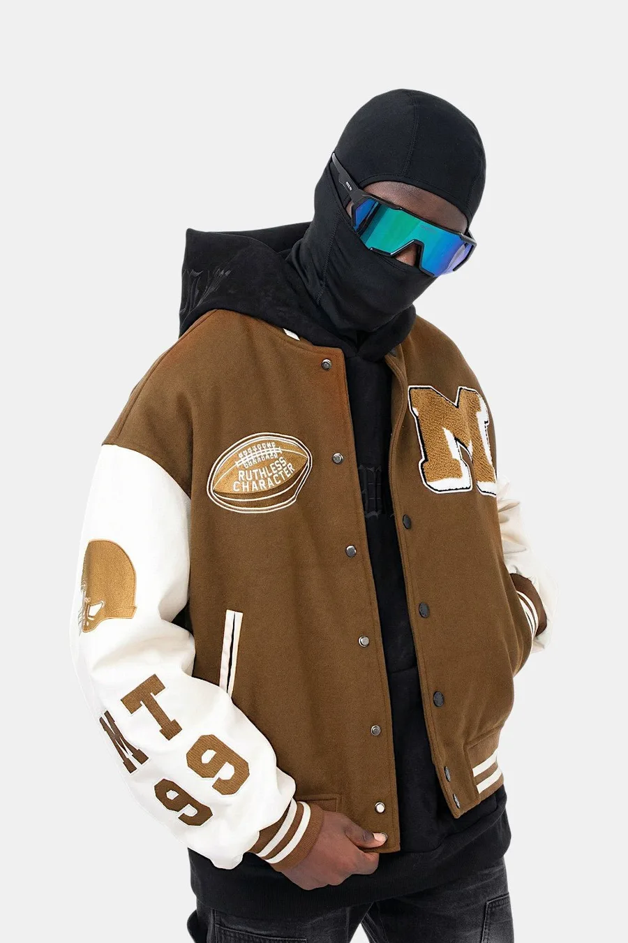 Brown varsity jacket - 2