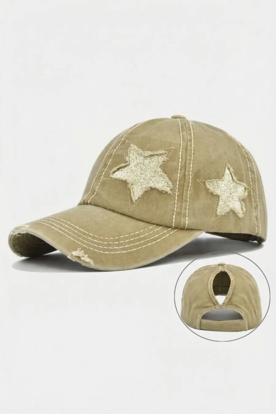 Casquette Étoile Maison Y2k - Unisexe Coton Bleu Marine avec Visière Courbée et Ajustable - 6
