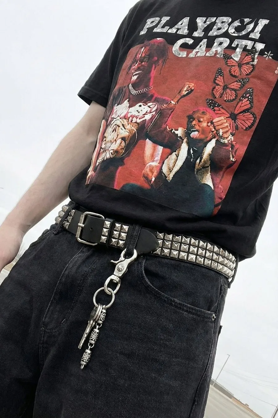 Ceinture Grunge Punk Cuir Véritable Unisexe | Accessoire Mode Réglable Vintage 90s Y2K - 4
