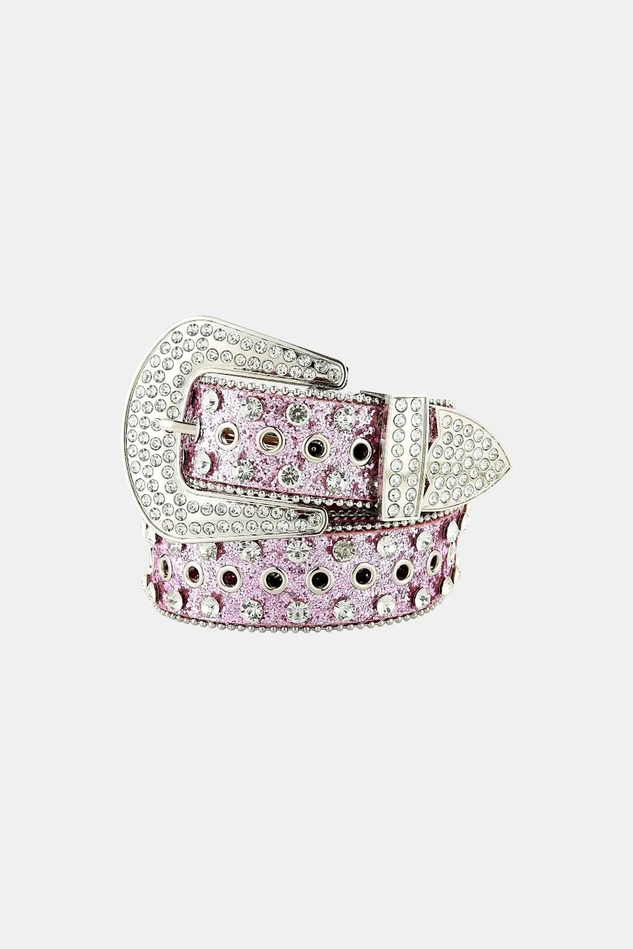 Ceinture Strass Rose Y2K - Accessoire Streetwear Chic & Brillant
