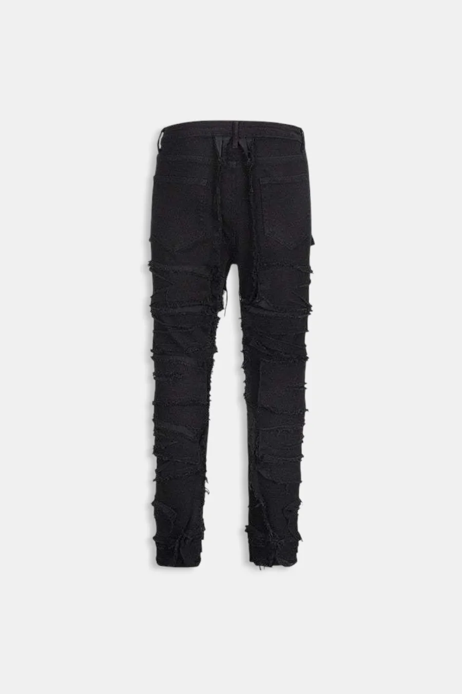 Jeans distressed élégants en coton-polyester - 3