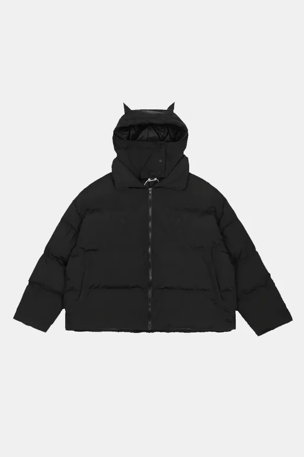 Doudoune avec Cornes Y2K Unisexe Légère et Originale