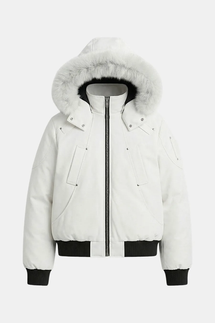 Doudoune à Capuche Fourrure – Style Y2K Oversize pour Homme et Femme – Manteau Urbain et Chic