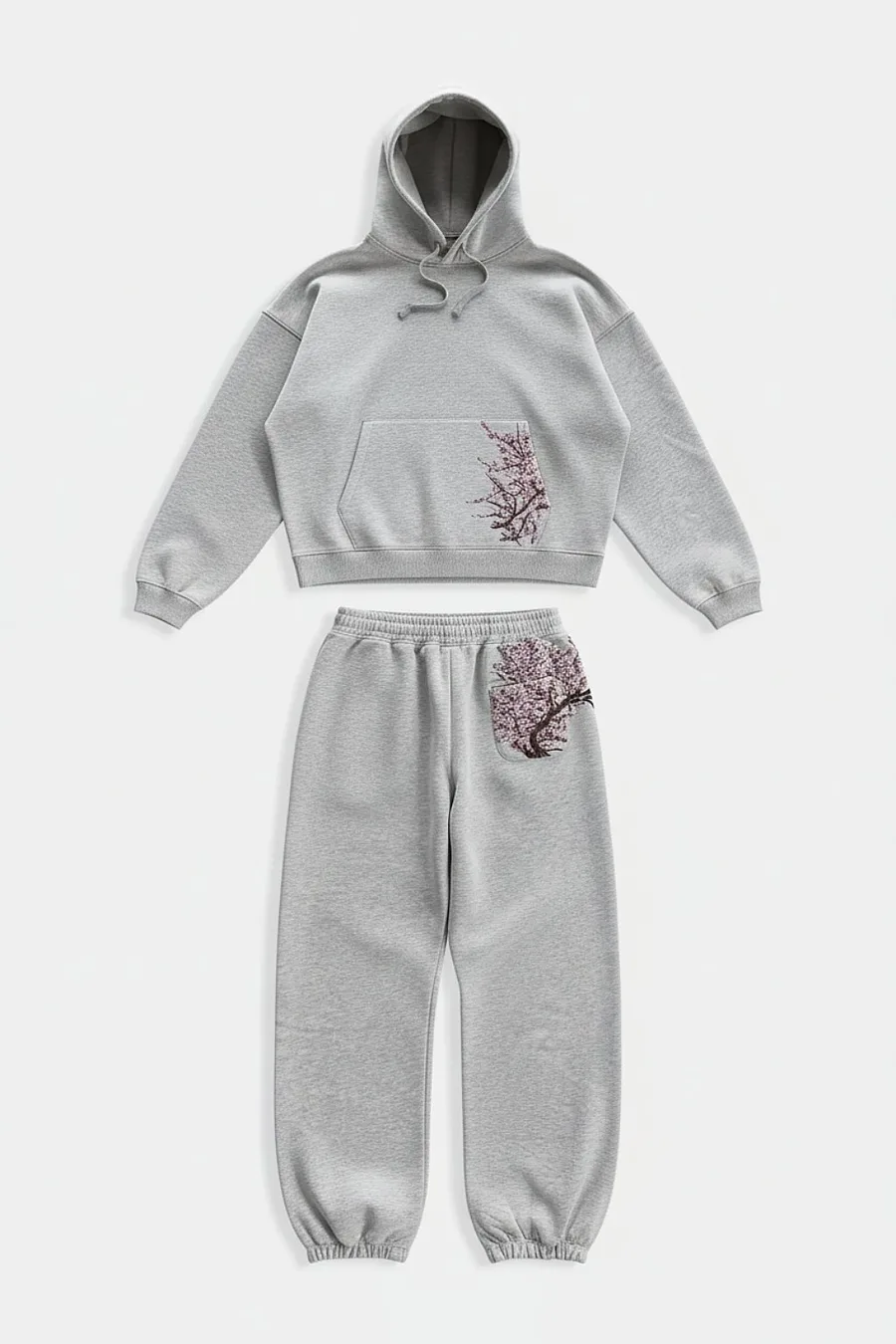 Ensemble Y2K Fleur de Cerisier Femme – Look Streetwear Oversize 2000s