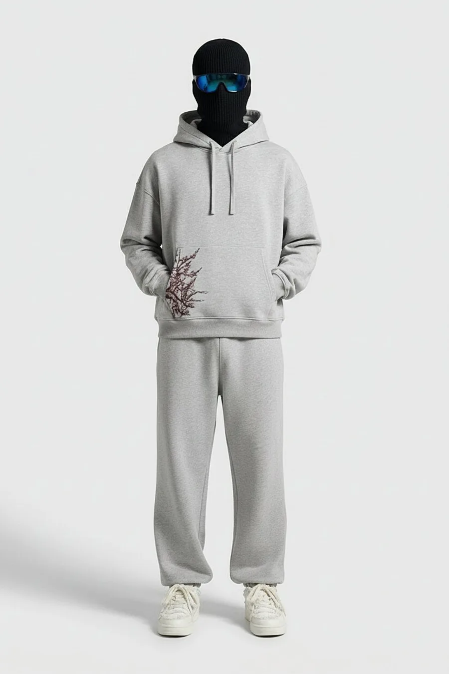 Ensemble Y2K Fleur de Cerisier Femme – Look Streetwear Oversize 2000s - 2