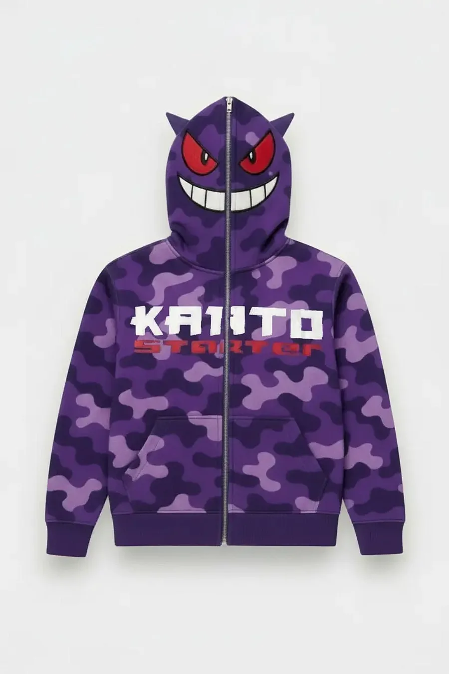 Sweat à capuche Full Zip Ectoplasma Unisexe Streetwear