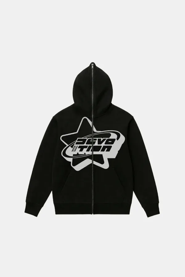 Full zip noir
