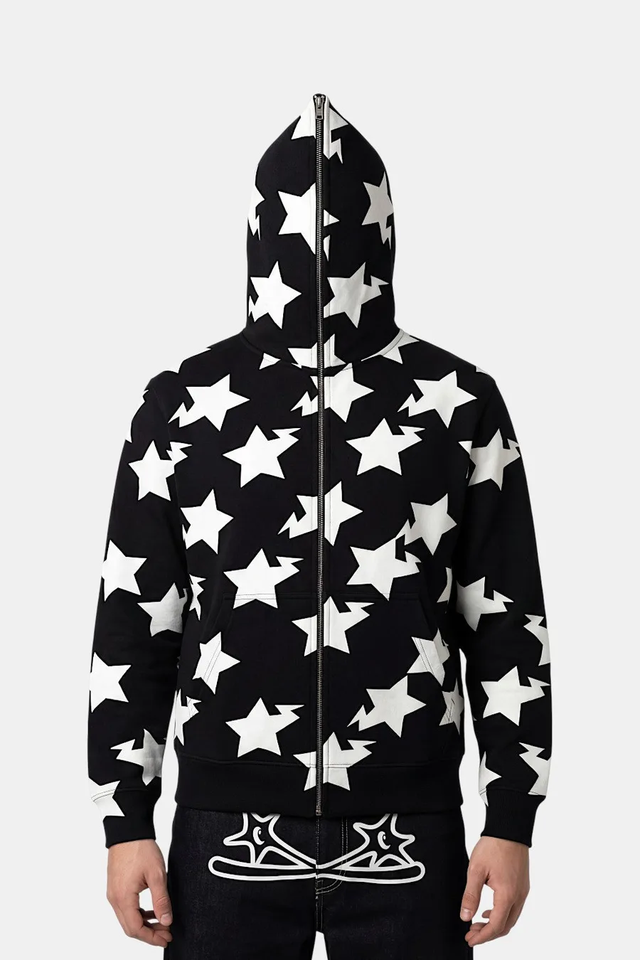 Veste zippée intégrale Y2K tendance rétro futuriste - 2