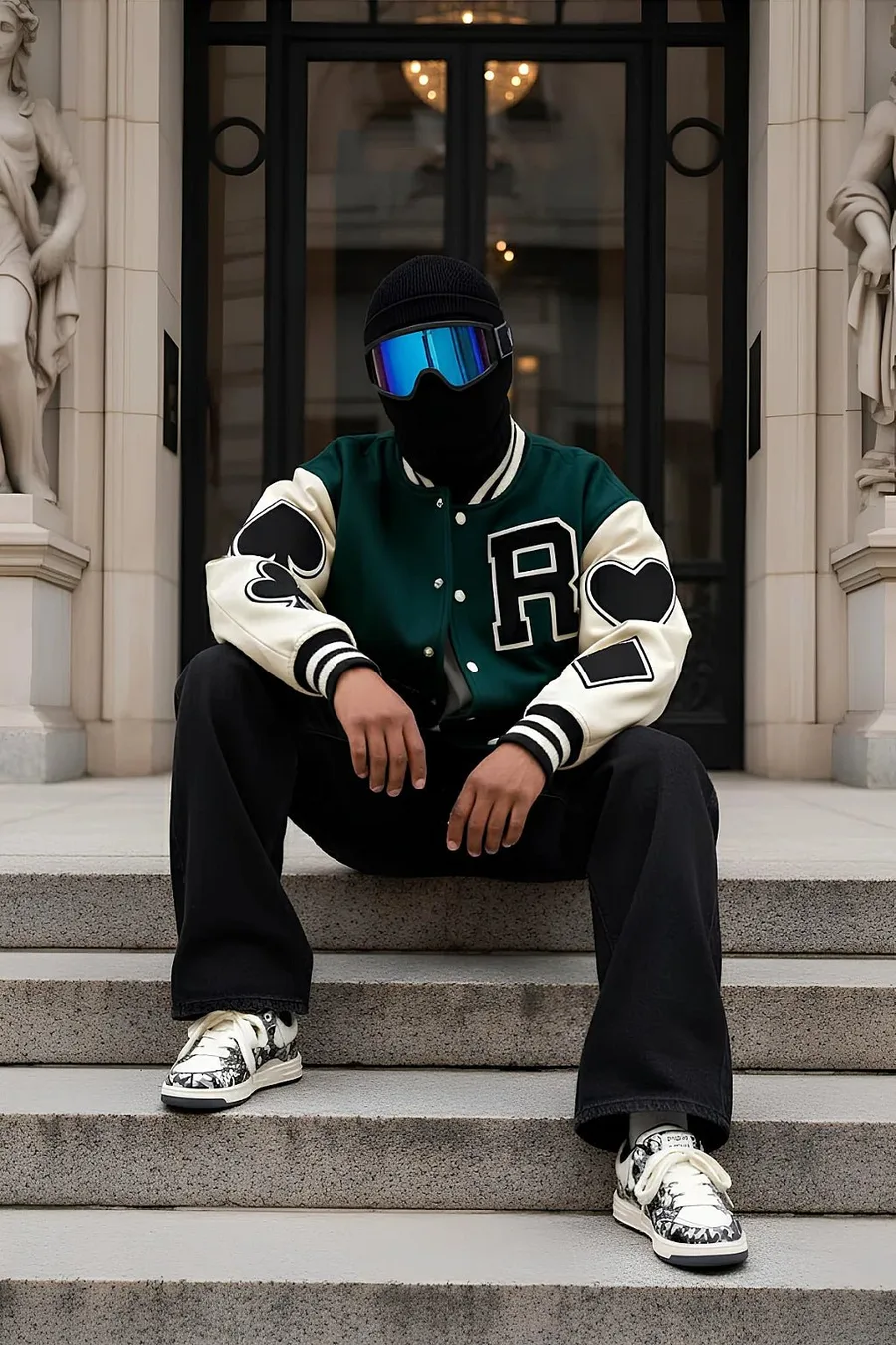 Green varsity jacket - 7