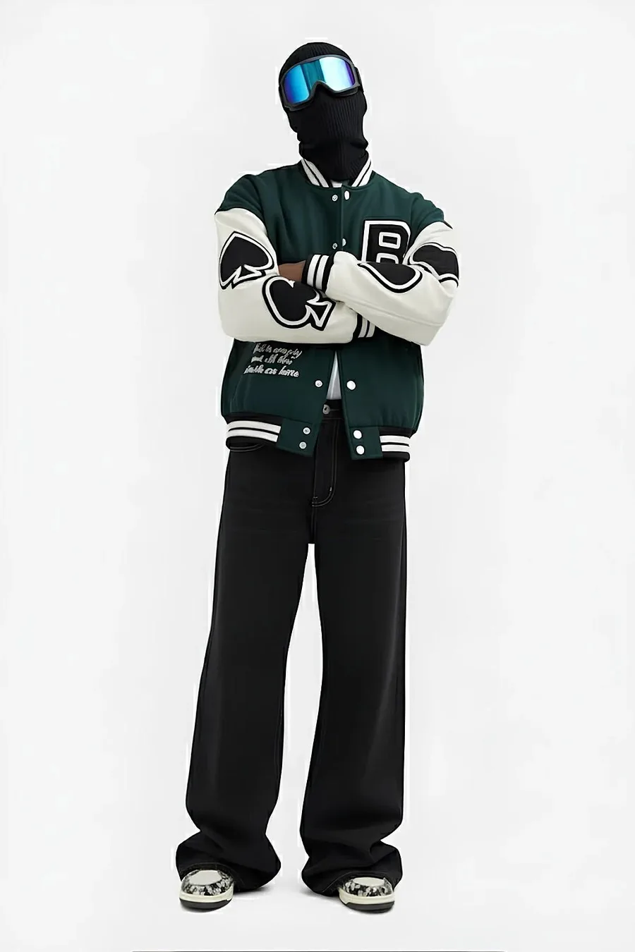 Green varsity jacket - 6