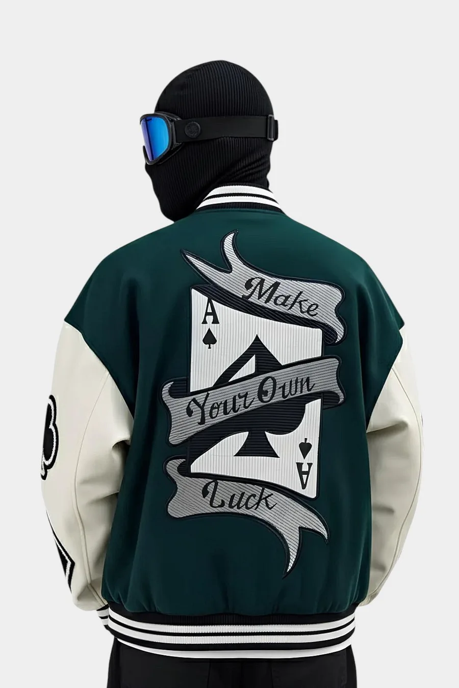 Green varsity jacket - 4