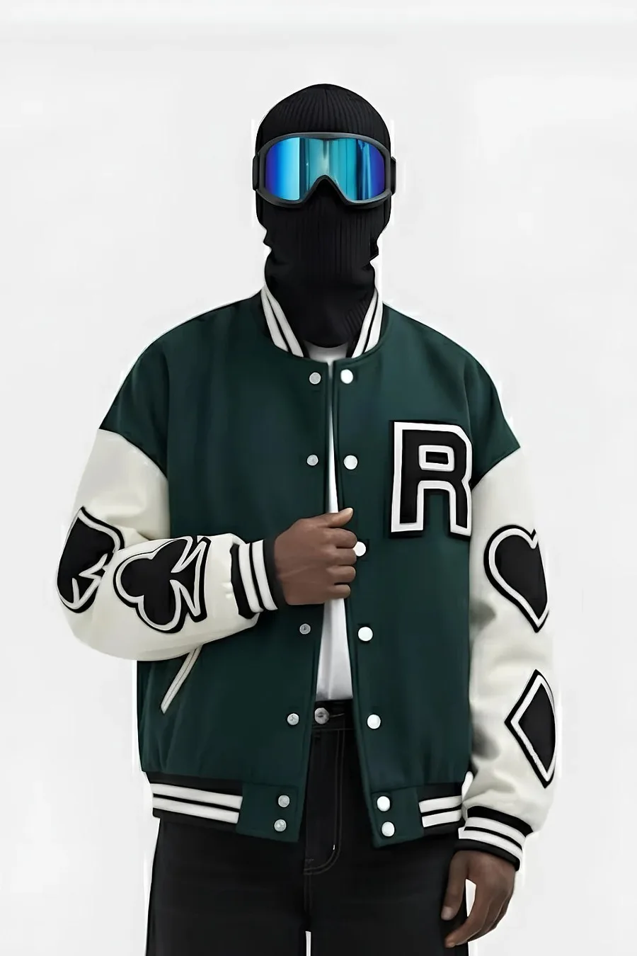 Green varsity jacket - 2