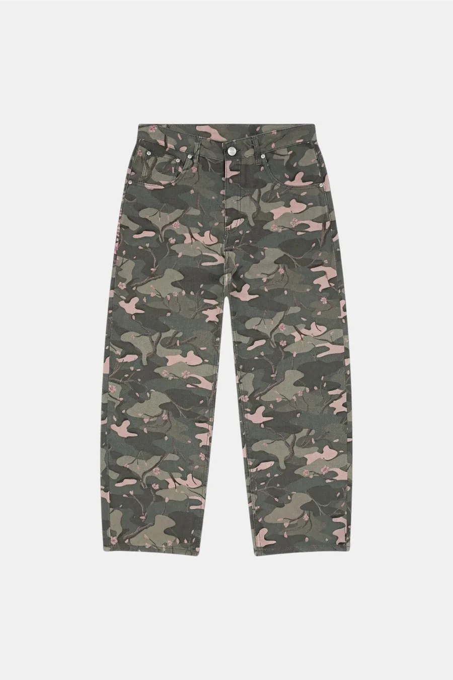 Jean camouflage brodé Y2K stylé streetwear - 3