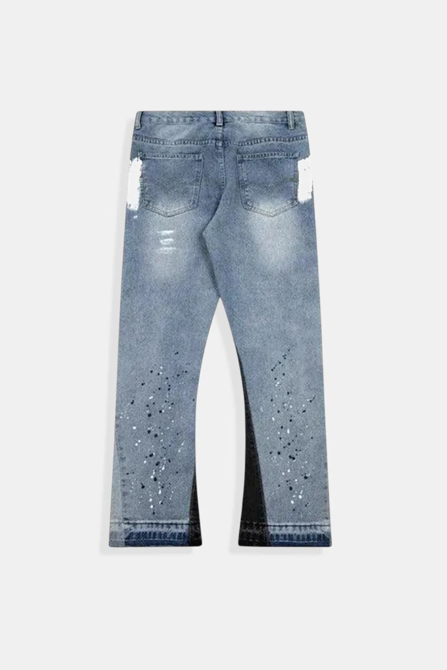 Jean Drill UK Y2K Strass Taille Haute Unisexe - 3