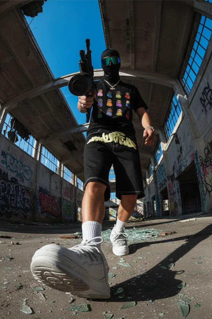 Jorts Homme Streetwear Rétro Années 2000 - Pantalon Court Oversize Skateur Vintage – Indémodable - 4
