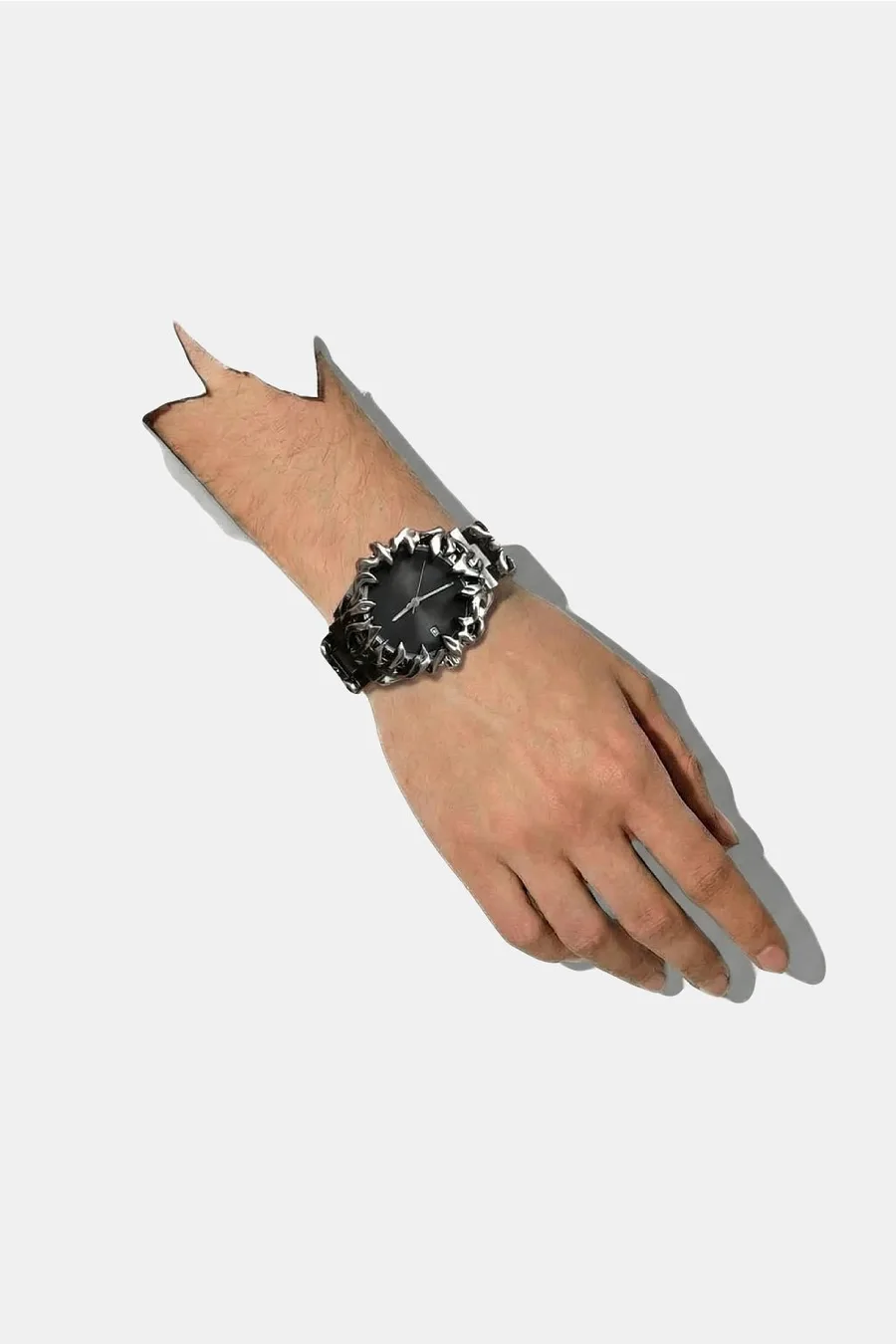 Montre à Griffes Y2K - Bijou de Style Retro-Futuriste en Acier Inoxydable - 2