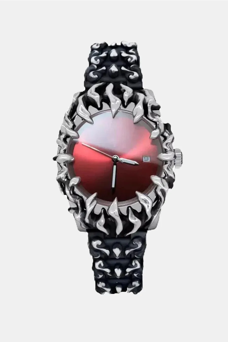 Montre à Griffes Y2K - Bijou de Style Retro-Futuriste en Acier Inoxydable - 4