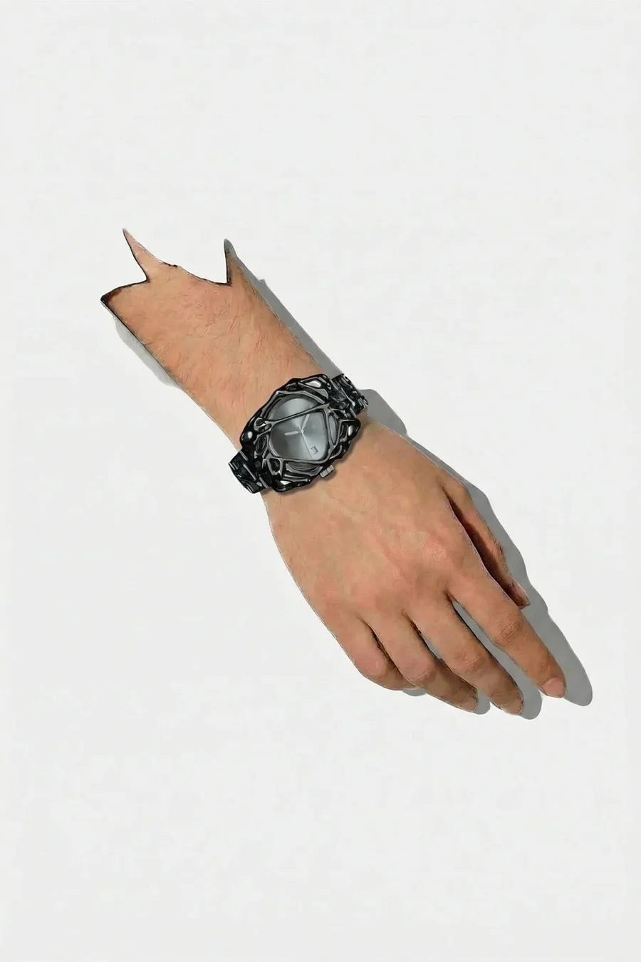 Montre Chrome Y2K : Accessoire Mode Rétro-Futuriste Audacieux - 2