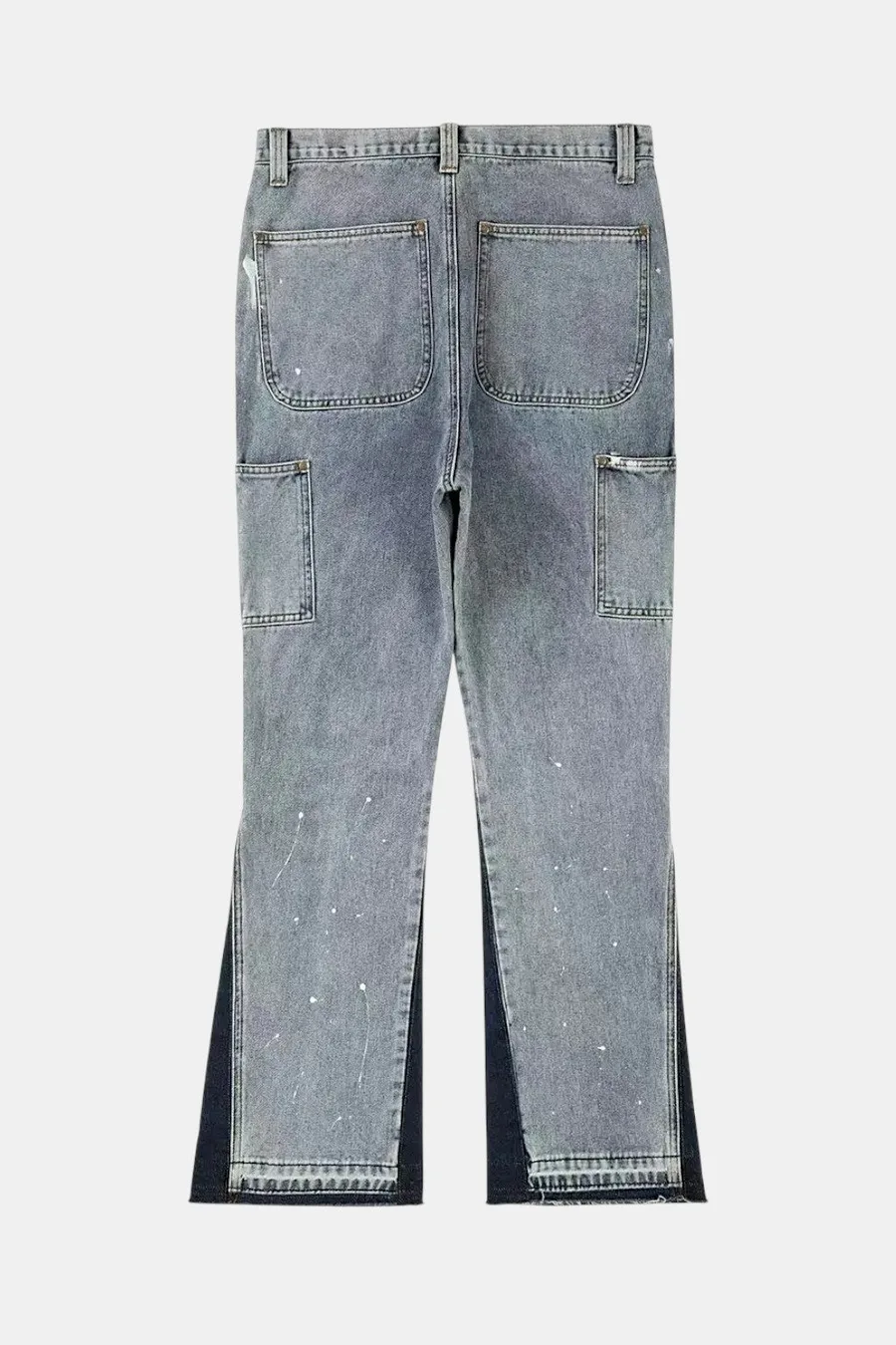 Pantalon Grunge Femme Oversize Vintage 90s – Pantalon Streetwear Rock avec Détails Usés et Poches Cargo - 8