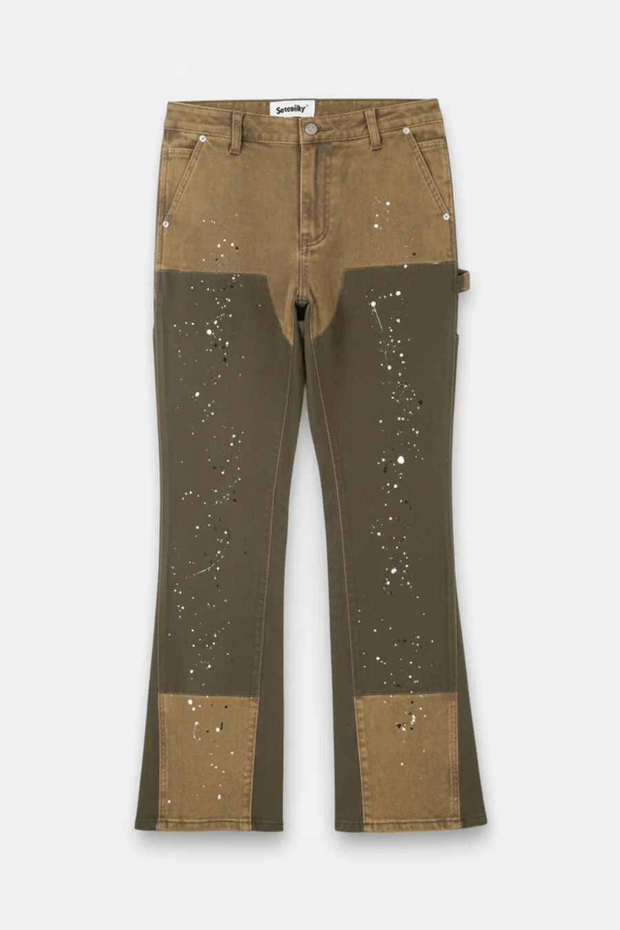 Pantalon Grunge Femme Oversize Vintage 90s – Pantalon Streetwear Rock avec Détails Usés et Poches Cargo - 11