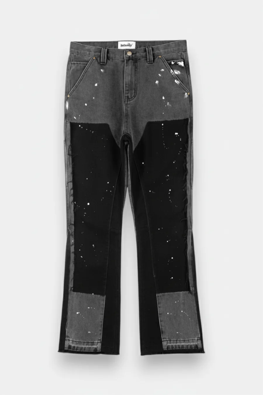 Pantalon Grunge Femme Oversize Vintage 90s – Pantalon Streetwear Rock avec Détails Usés et Poches Cargo