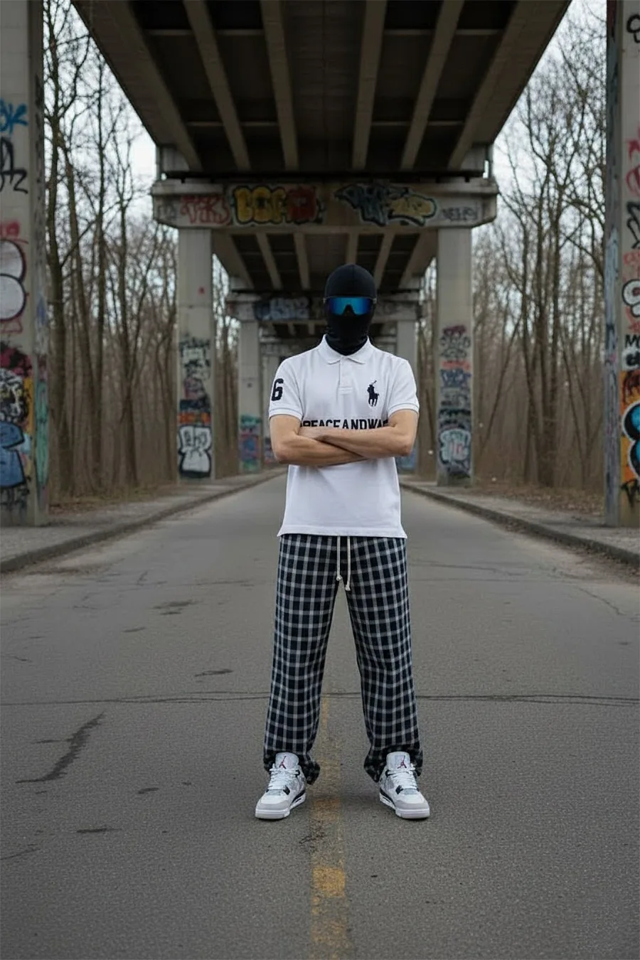 Pantalon Plaid Maison Y2k - 4