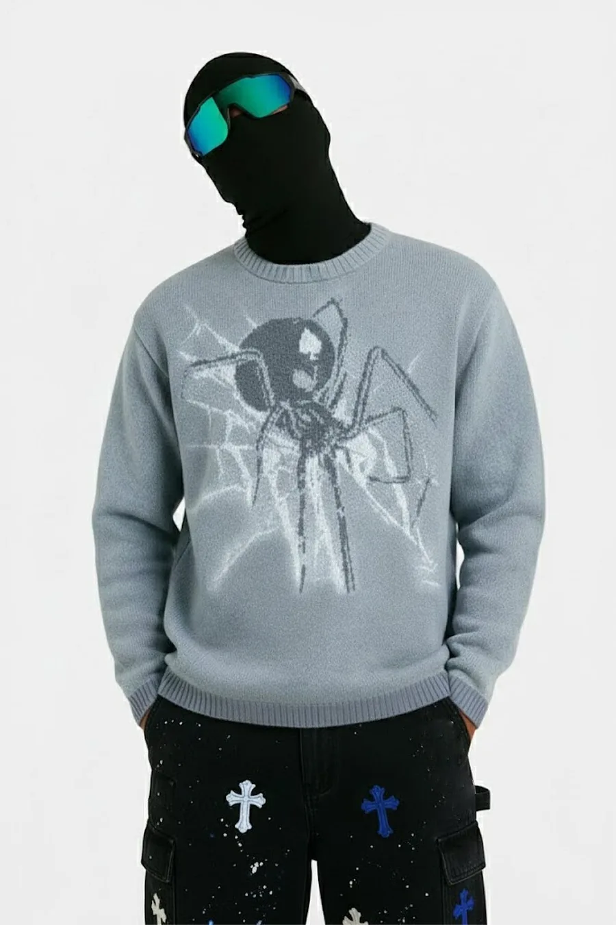Pull Toile d'Araignée – Chic Urbain Inspired by Streetwear & Spiderman - 2
