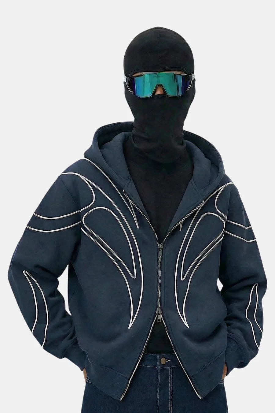 Sweat Cyber Y2K Réinventé : Esthétique Urbaine Futuriste - 2