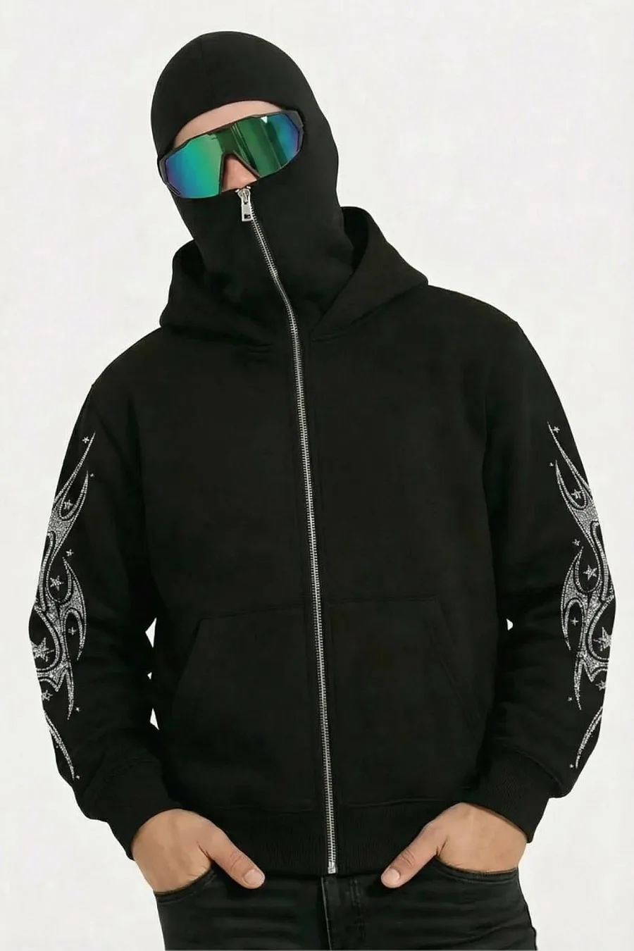Sweat-Shirt Double Capuche Y2K Urbain - Coupe Oversize & Design Mode 2000s - 2