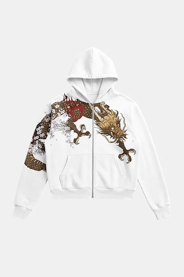 Sweat Dragon Graphique Oversize - Unisexe - Qualité Premium