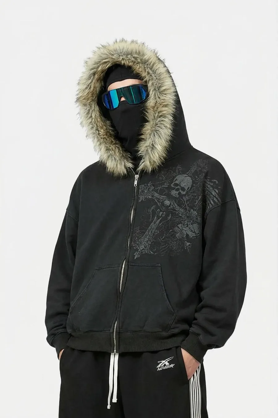 Sweat Grunge Vintage Y2K Réinterprété Streetwear Unisexe - 2