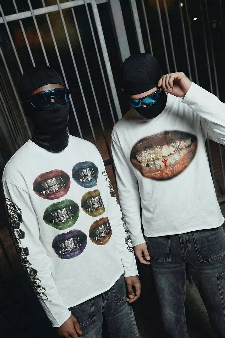 T-shirt imprimé bouche Y2K - 4
