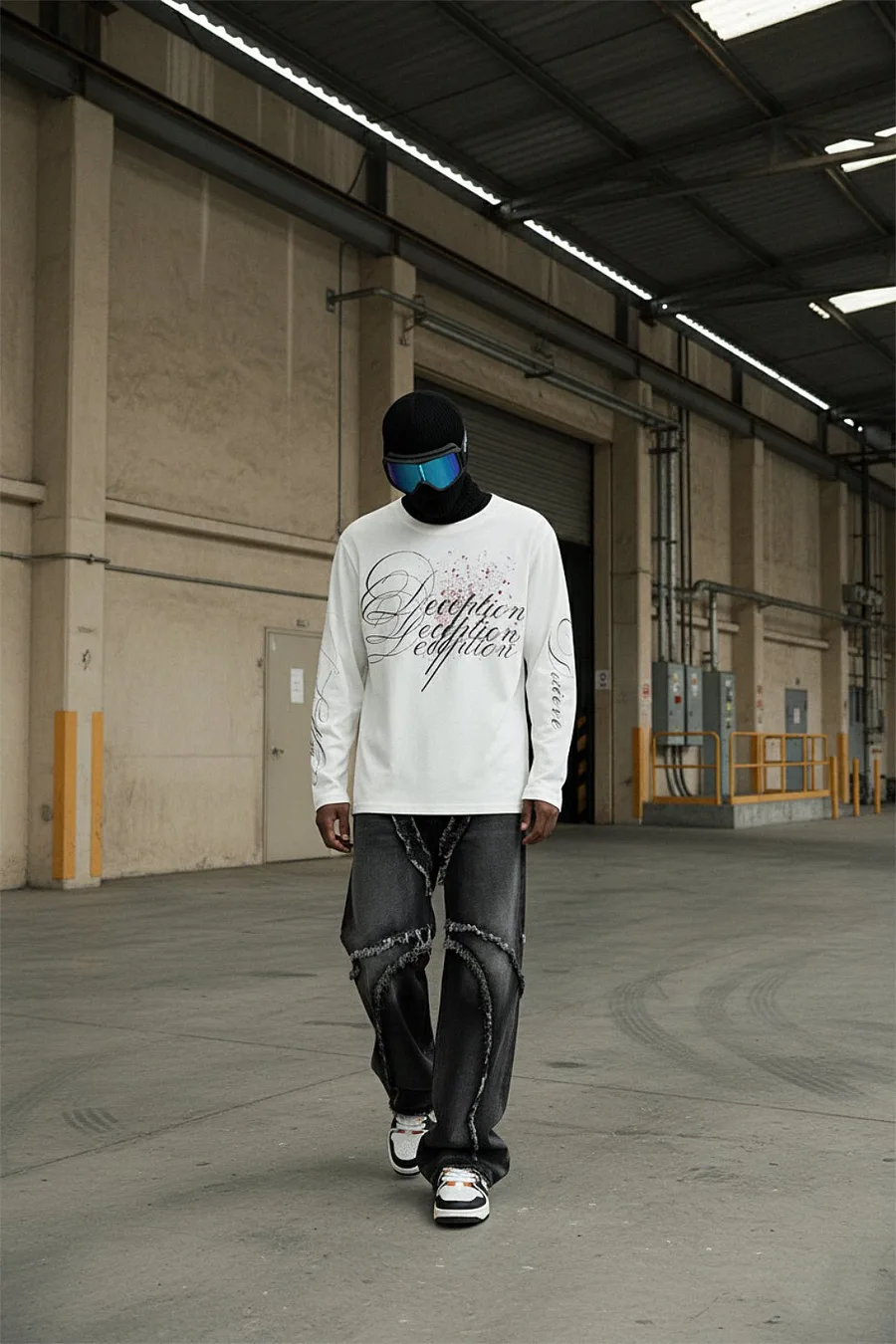 T-Shirt Calligraphie Y2K - Pièce Phare Streetwear Rétr… - 4