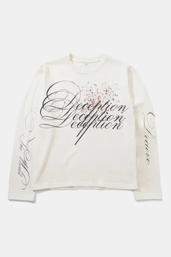T-Shirt Calligraphie Y2K - Pièce Phare Streetwear Rétr…