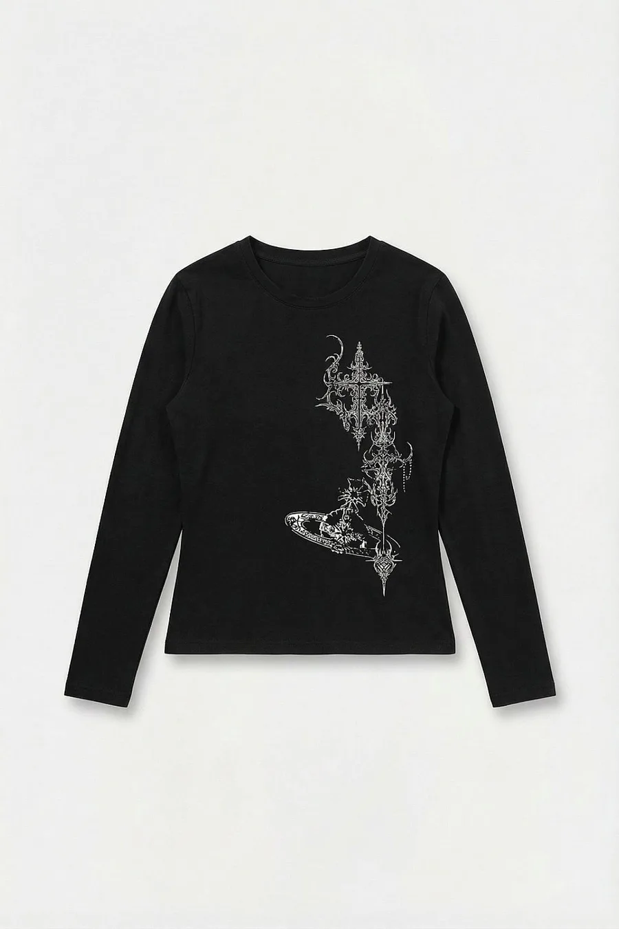 T-shirt manches longues gothique unisexe - 3