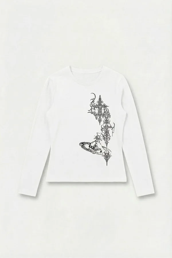 T-shirt manches longues gothique unisexe