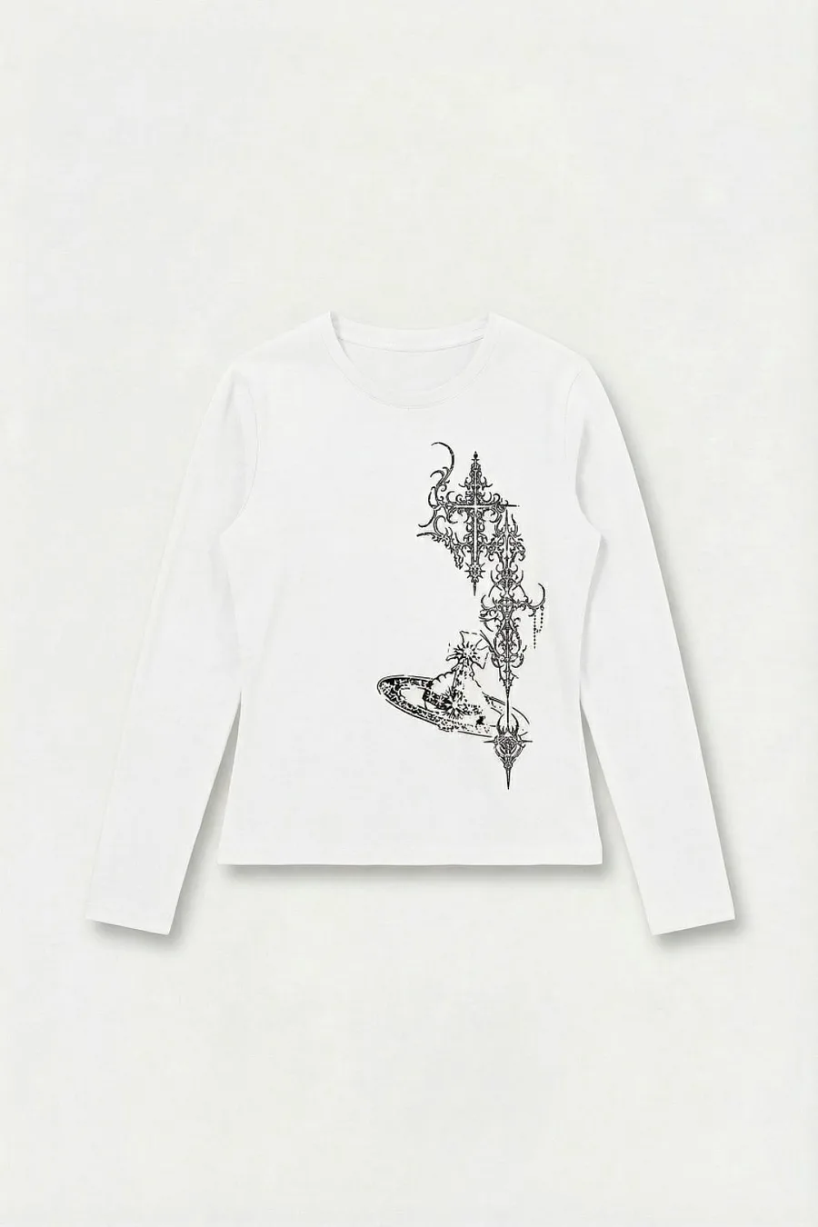 T-shirt manches longues gothique unisexe