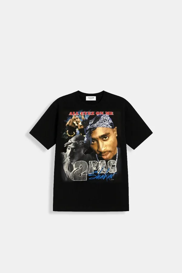 T-shirt Tupac - Hommage Icône Hip-Hop Y2K Oversize