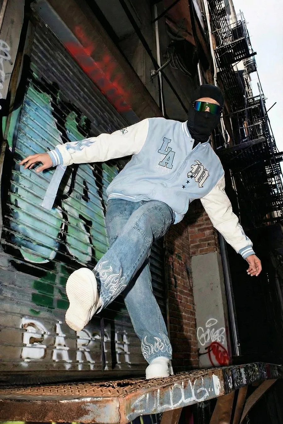 Varsity jacket bleu ciel - 7