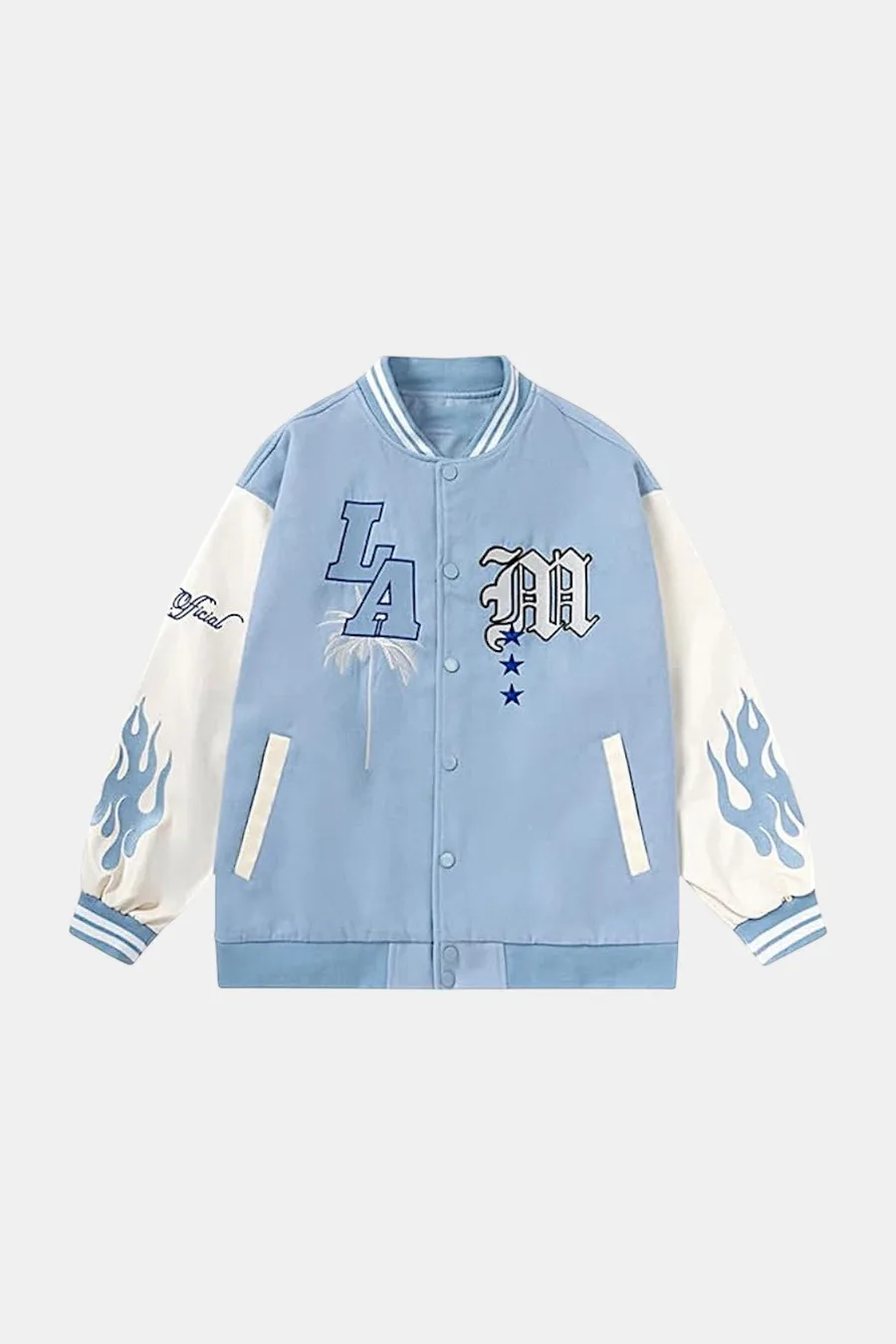Varsity jacket bleu ciel