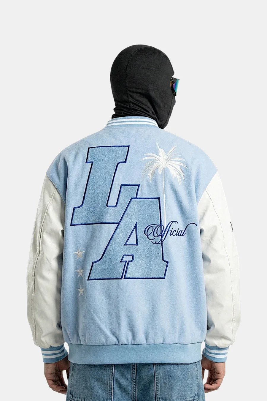 Varsity jacket bleu ciel - 4