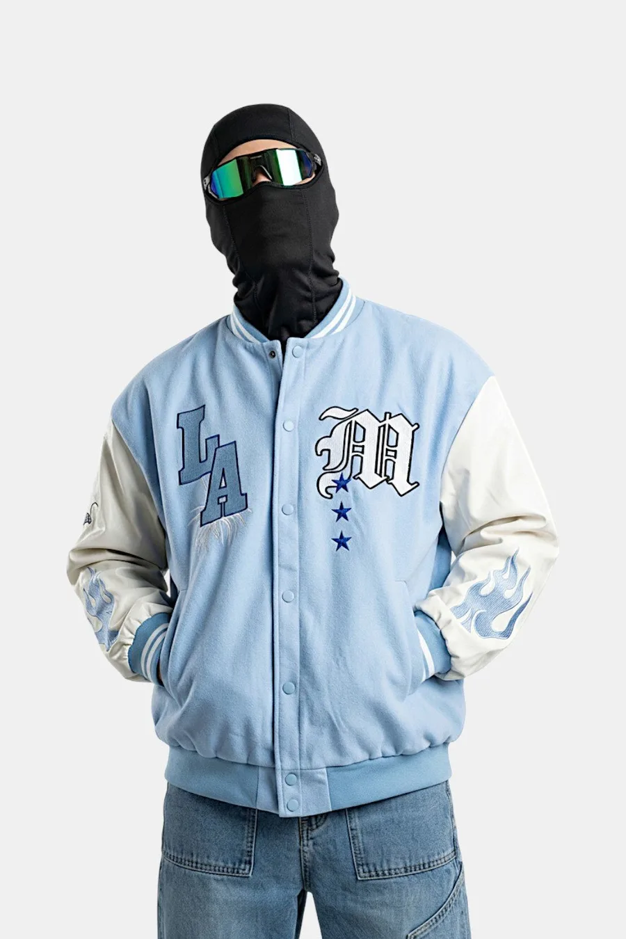 Varsity jacket bleu ciel - 2