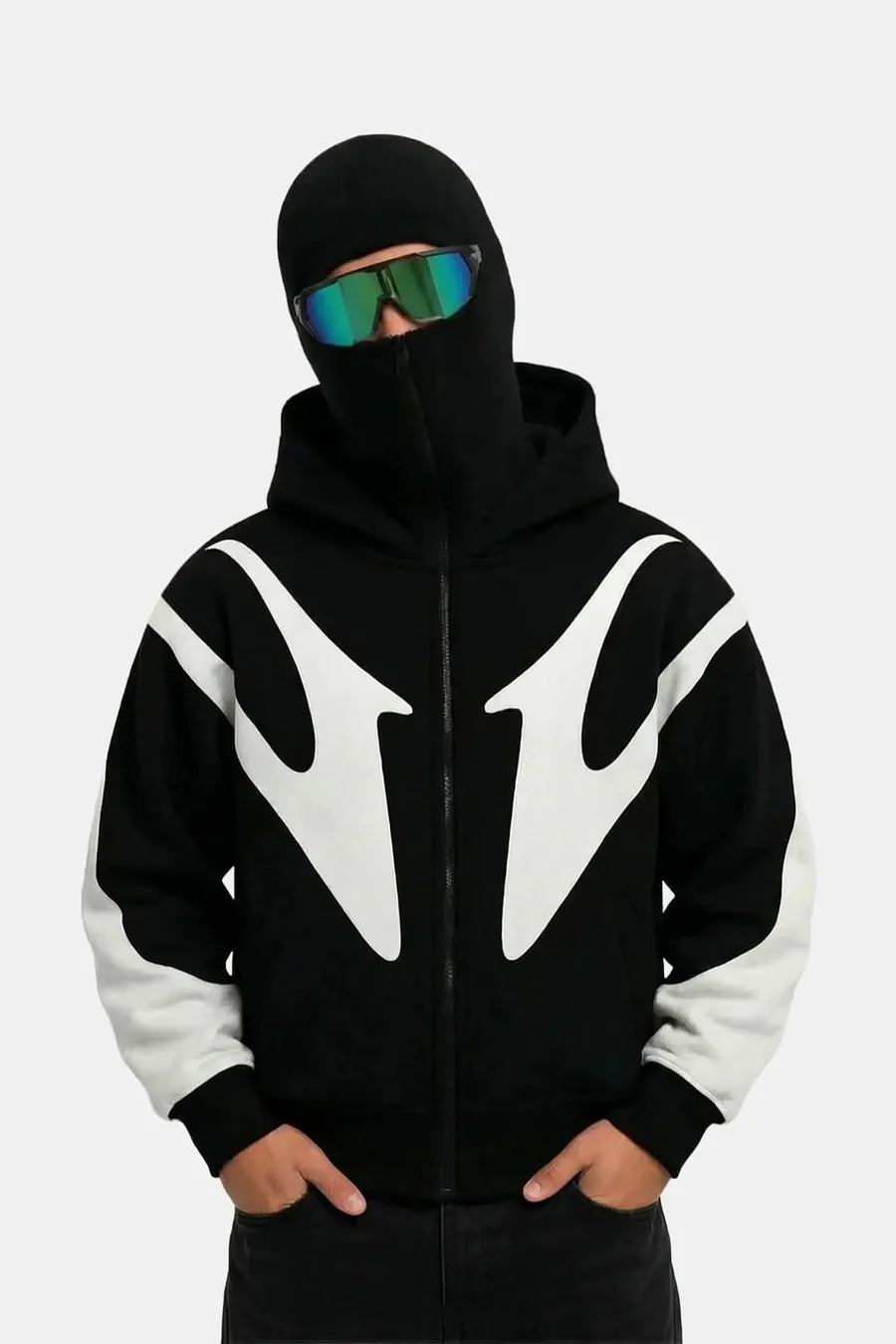 Veste avec cagoule intégrée style streetwear Y2K - 2