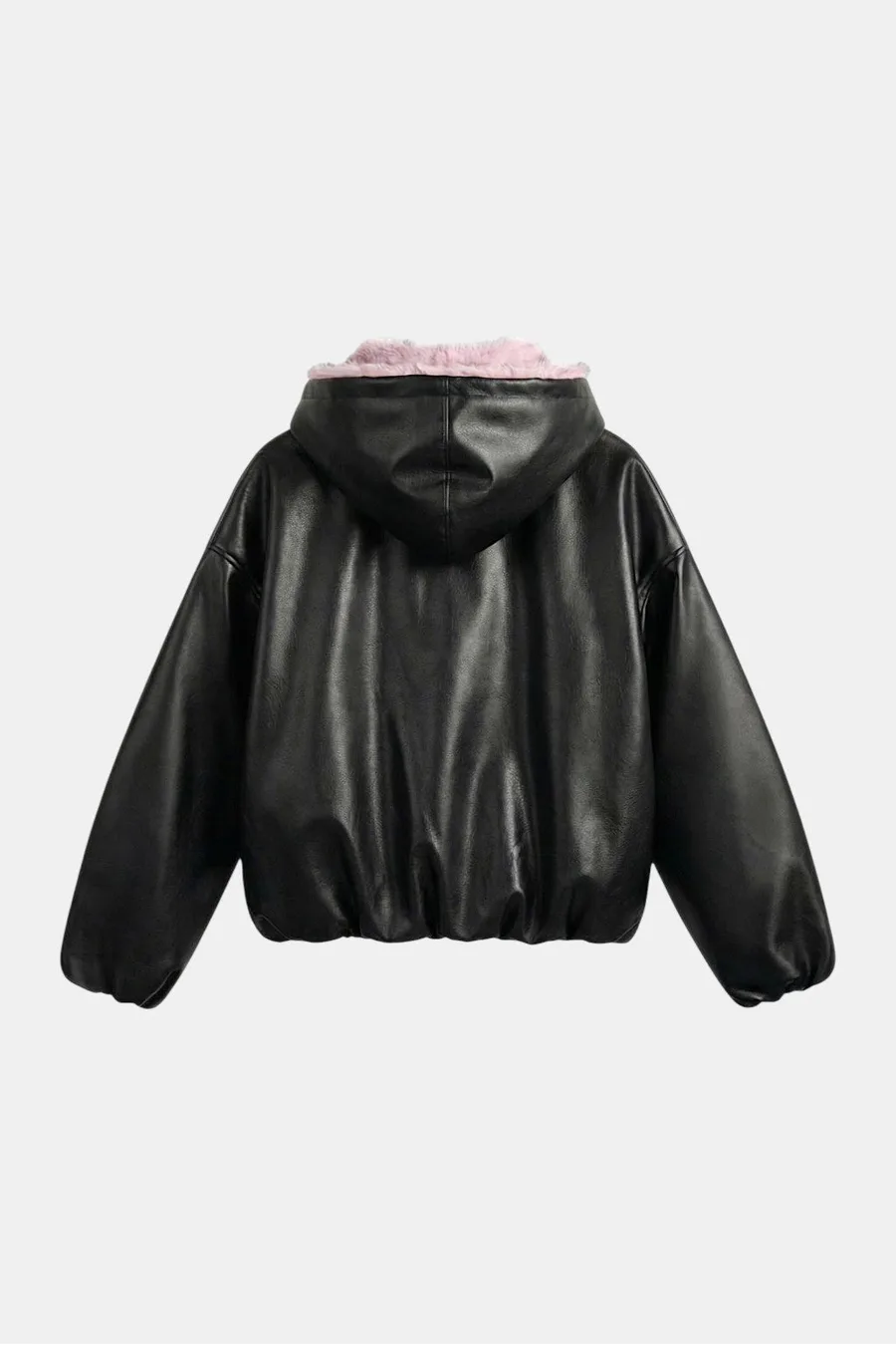 Veste en Cuir avec Doublure en Fourrure – Style Y2K Élégant et Urbain - 3