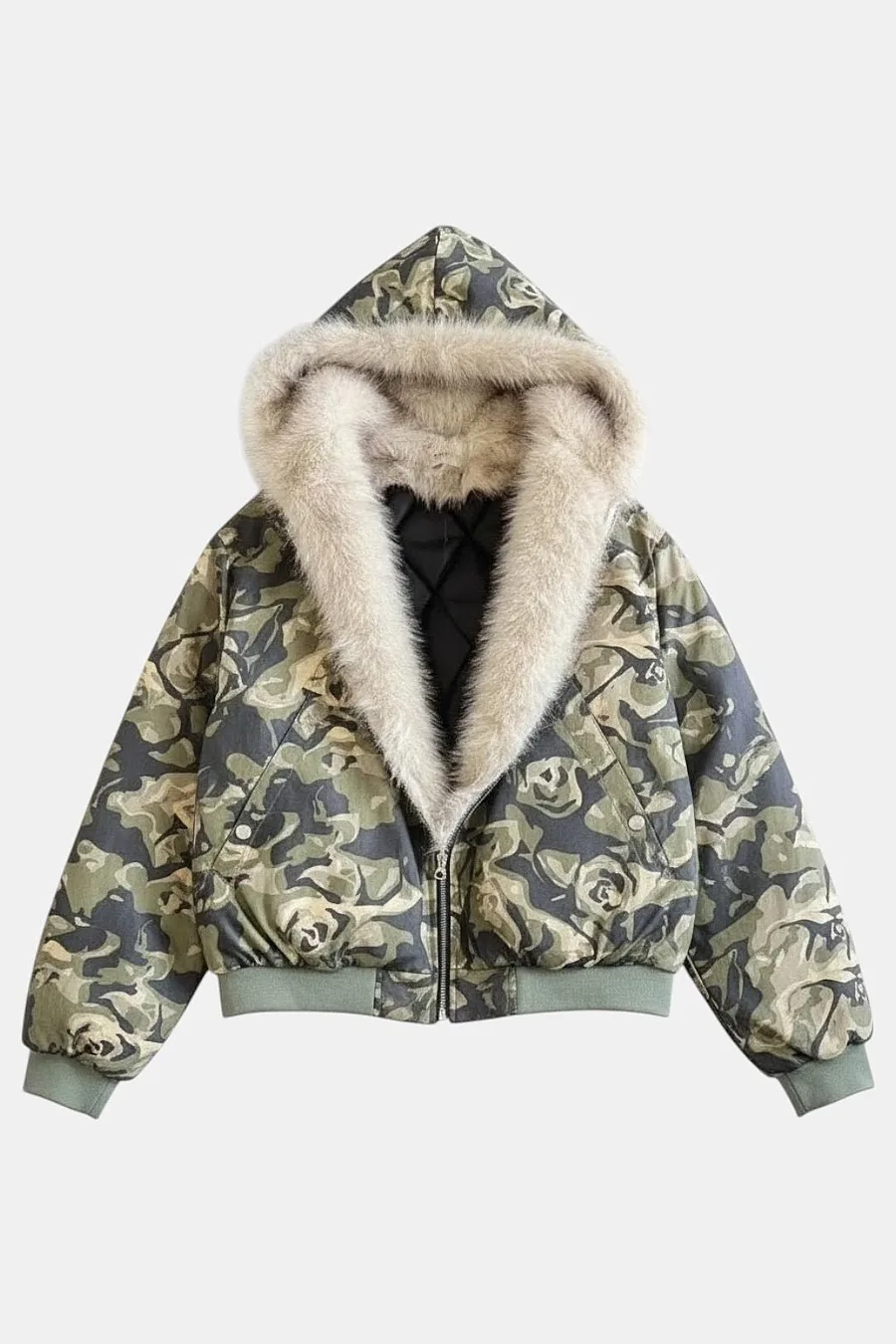 Veste doublée fourrure - 4